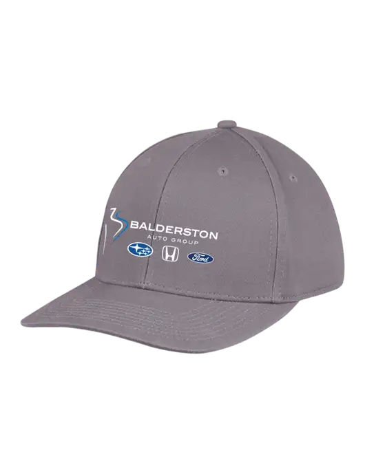 Premium Modern Structured Twill Charcoal Snapback Cap w/Balderston Auto Group Logo