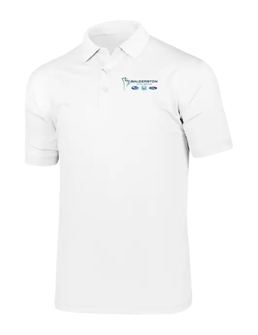 Callaway Vibrant Bright White Ventilated Polo w/Balderston Auto Group Logo