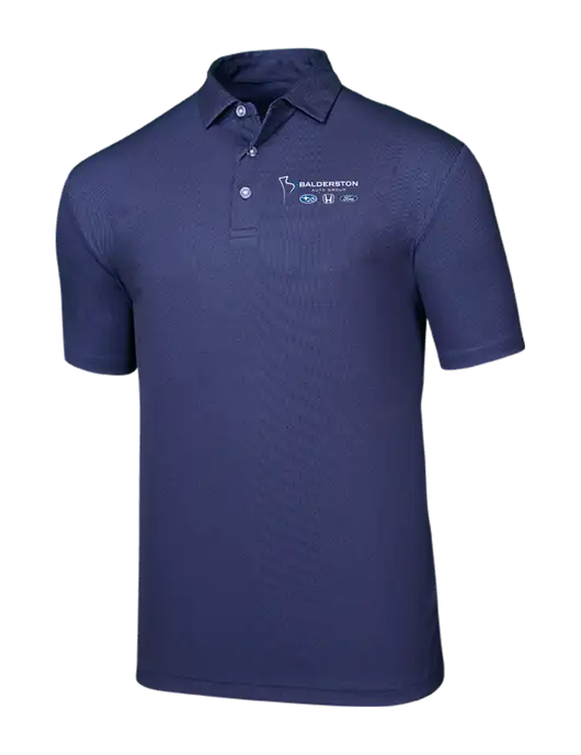Callaway Birdseye Navy Polo w/Balderston Auto Group Logo