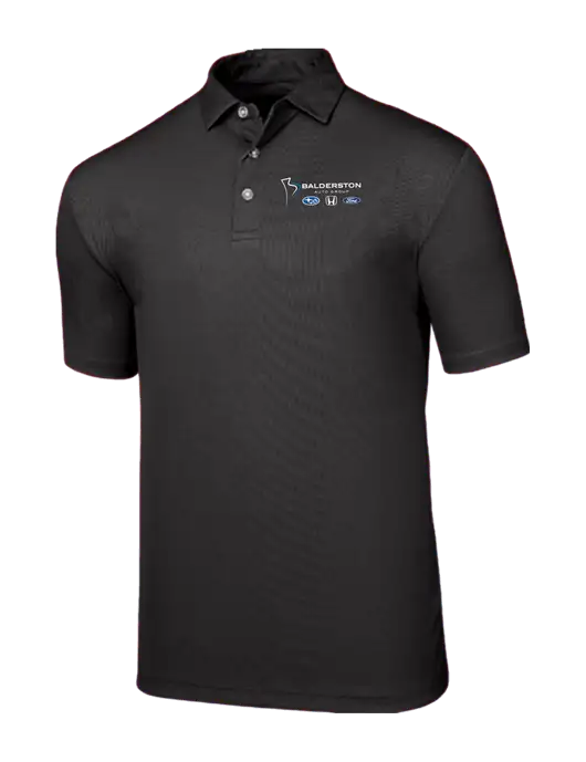 Callaway Birdseye Black Polo w/Balderston Auto Group Logo