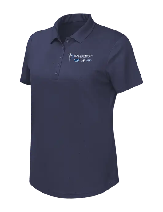 Callaway Womens Birdseye Navy Polo w/Balderston Auto Group Logo