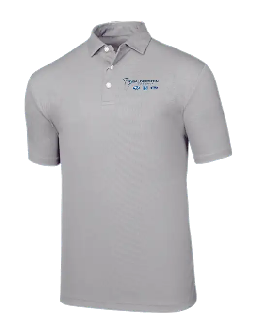 Callaway Birdseye Light Grey Polo w/Balderston Auto Group Logo