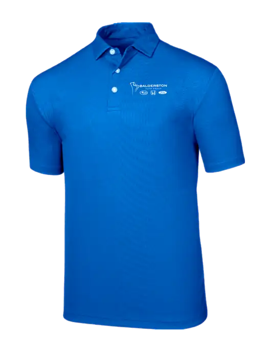 Callaway Birdseye Dark Carolina Blue Polo w/Balderston Auto Group Logo