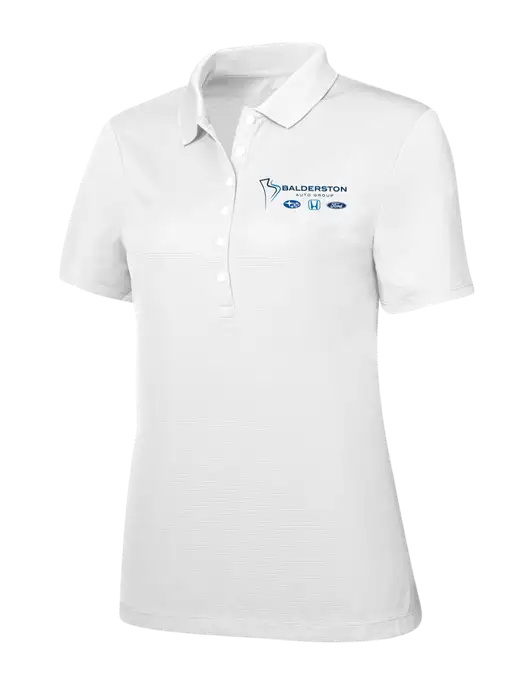 Callaway Womens Ottoman Bright White Polo w/Balderston Auto Group Logo