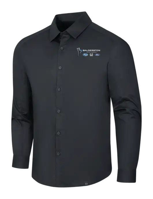 OGIO Black Commuter Woven Shirt w/Balderston Auto Group Logo