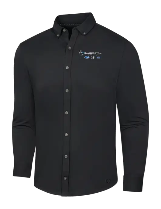 OGIO Blacktop Modern Code Stretch Button-Up Shirt w/Balderston Auto Group Logo