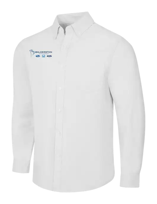 White SuperPro Oxford Shirt w/Balderston Auto Group Logo