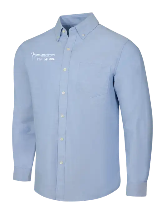 Light Blue SuperPro Oxford Shirt w/Balderston Auto Group Logo