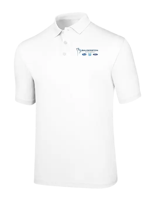 Callaway Opti-Dri White Chev Polo w/Balderston Auto Group Logo