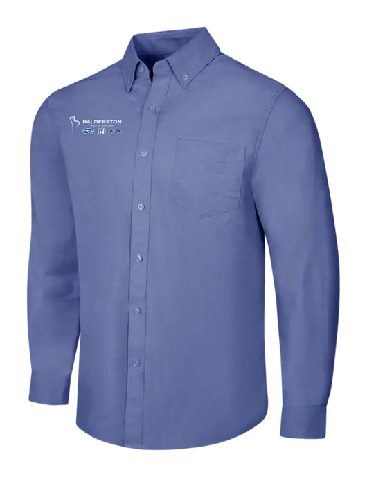 Navy SuperPro Oxford Shirt w/Balderston Auto Group Logo