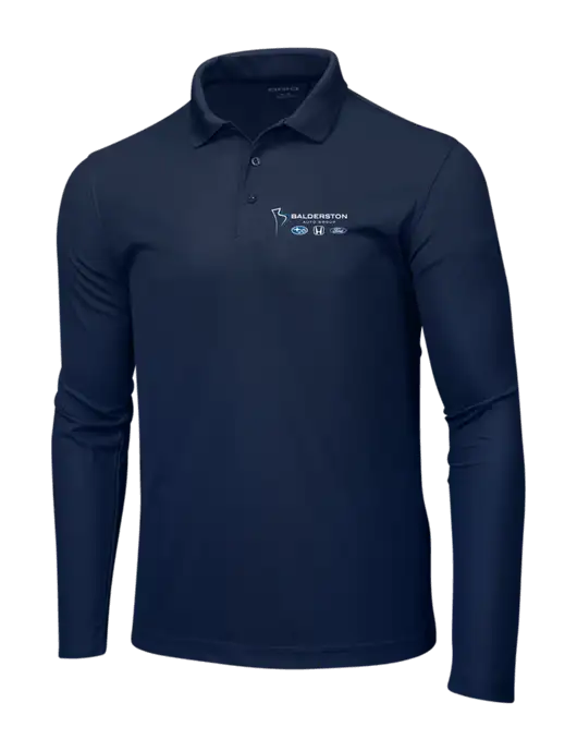 OGIO Navy Caliber 2.0 Long Sleeve Polo w/Balderston Auto Group Logo