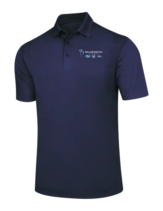 Navy Micropique Sport-Wick Polo w/Balderston Auto Group Logo