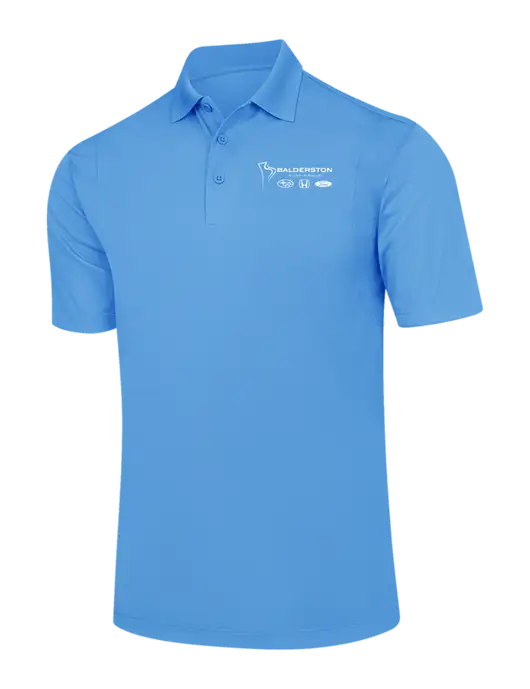 Carolina Blue Micropique Sport-Wick Polo w/Balderston Auto Group Logo