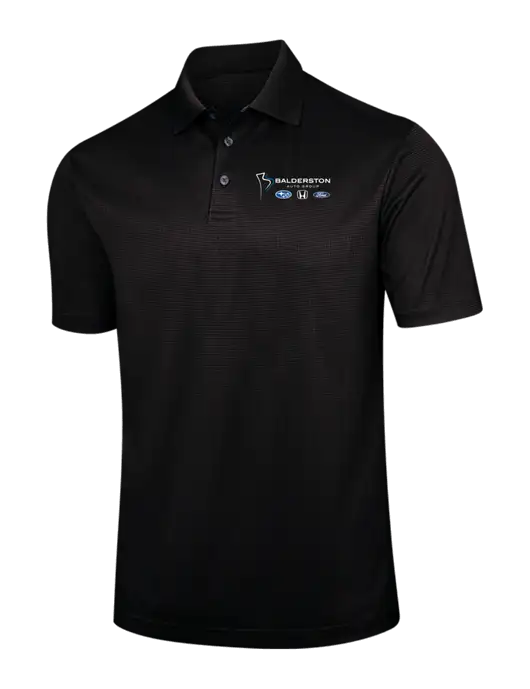 Black Performance Fine Jacquard Polo w/Balderston Auto Group Logo