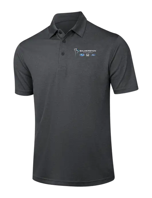 Dark Grey Heather Contender Polo w/Balderston Auto Group Logo