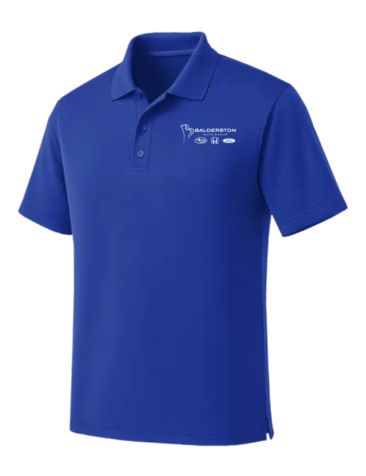 Dark Royal Dry Zone UV Micro Mesh Polo w/Balderston Auto Group Logo