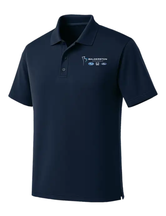 Dark Navy Dry Zone UV Micro Mesh Polo w/Balderston Auto Group Logo