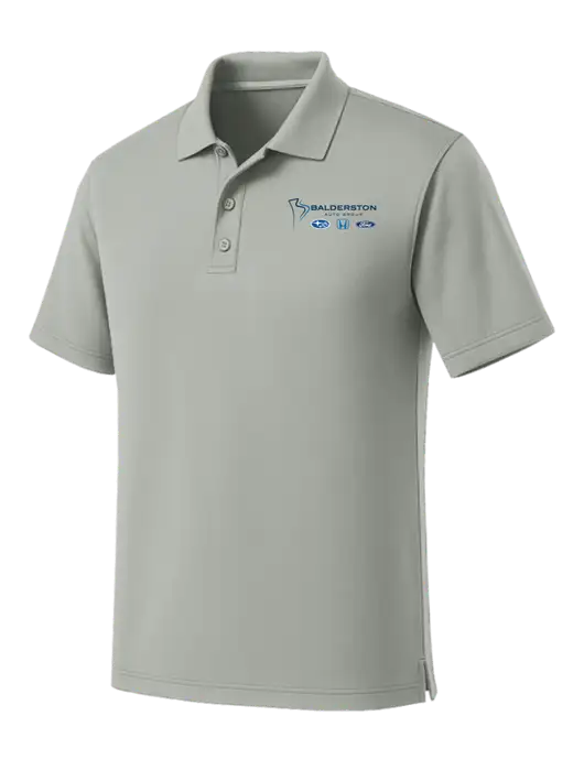 Light Grey Dry Zone UV Micro Mesh Polo w/Balderston Auto Group Logo
