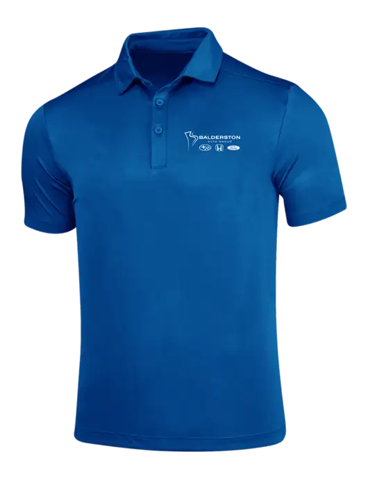 True Royal Posi-UV Pro Polo w/Balderston Auto Group Logo