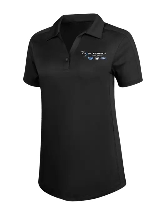 Womens Black Diamond Jacquard Polo w/Balderston Auto Group Logo
