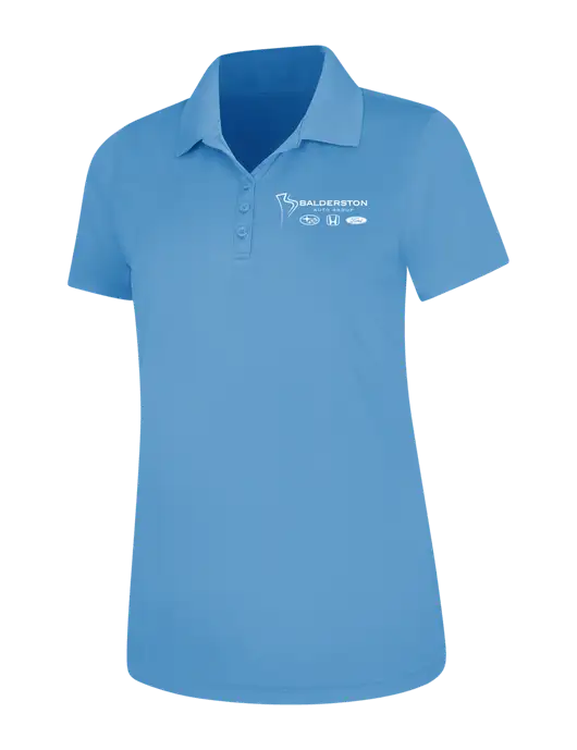 Carolina Blue Womens Dry Zone UV Mesh Polo w/Balderston Auto Group Logo