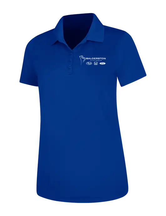 Dark Royal Womens Dry Zone UV Mesh Polo w/Balderston Auto Group Logo