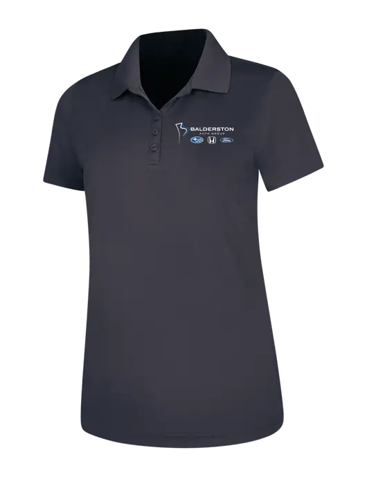 Dark Grey Womens Dry Zone UV Mesh Polo w/Balderston Auto Group Logo