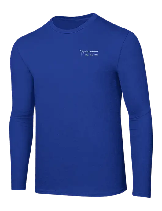 Ring Spun True Royal 4.5 oz Long Sleeve T-Shirt w/Balderston Auto Group Logo