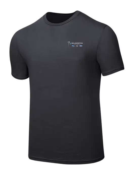Seriously Soft Charcoal T-Shirt w/Balderston Auto Group Logo