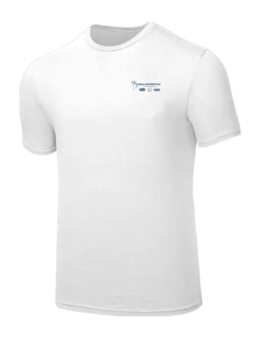 Seriously Soft White T-Shirt w/Balderston Auto Group Logo