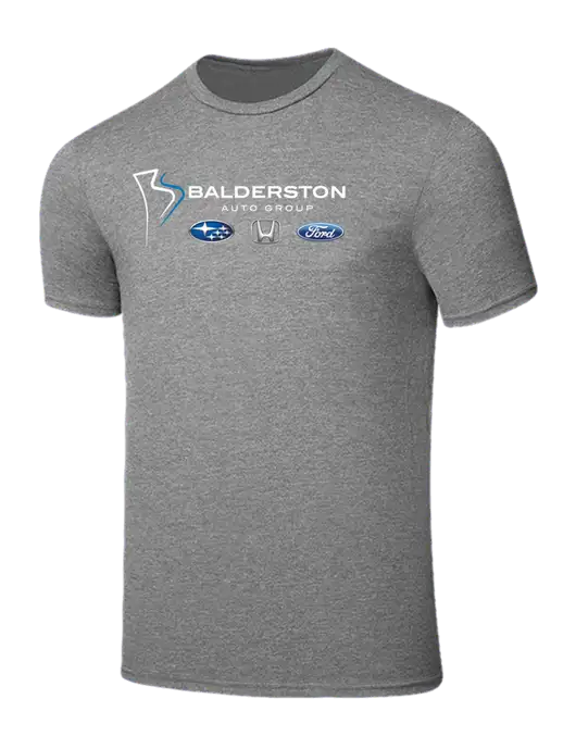 Seriously Soft Grey Frost T-Shirt w/Balderston Auto Group Logo
