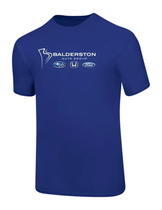 Ring Spun Royal 4.5 oz T-Shirt w/Balderston Auto Group Logo