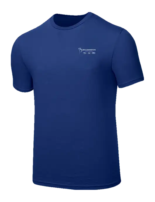 Seriously Soft Dark Royal T-Shirt w/Balderston Auto Group Logo