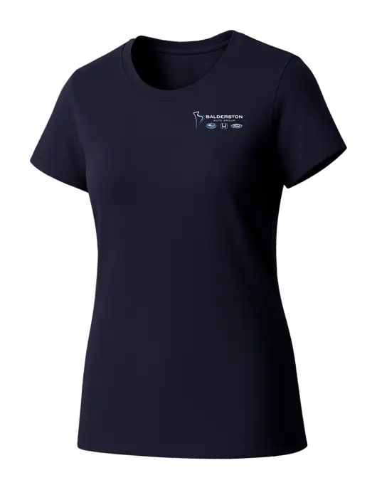 Womens Seriously Soft New Navy T-Shirt w/Balderston Auto Group Logo