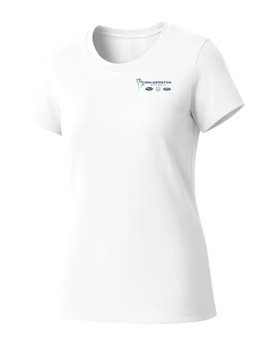 Womens Seriously Soft White T-Shirt w/Balderston Auto Group Logo