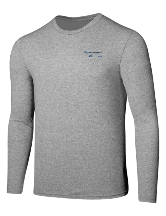 Seriously Soft Light Heathered Grey Long Sleeve T-Shirt w/Balderston Auto Group Logo