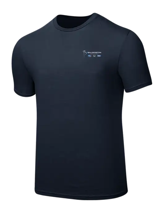 Seriously Soft Navy T-Shirt w/Balderston Auto Group Logo