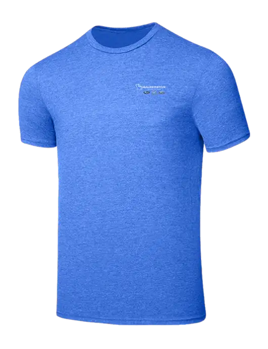 Seriously Soft Heathered Royal T-Shirt w/Balderston Auto Group Logo