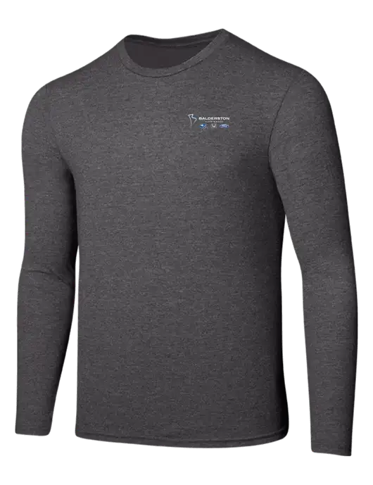Seriously Soft Heathered Charcoal Long Sleeve T-Shirt w/Balderston Auto Group Logo