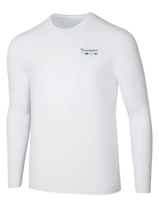 Seriously Soft White Long Sleeve T-Shirt w/Balderston Auto Group Logo