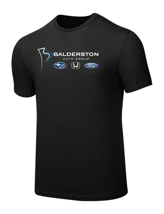 Seriously Soft Black T-Shirt w/Balderston Auto Group Logo