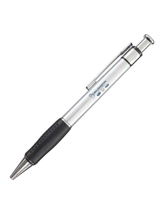 Malta Silver Pen - Black Ink w/Balderston Auto Group Logo
