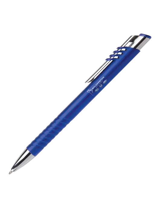 Schirhart Blue Pen - Black Ink w/Balderston Auto Group Logo