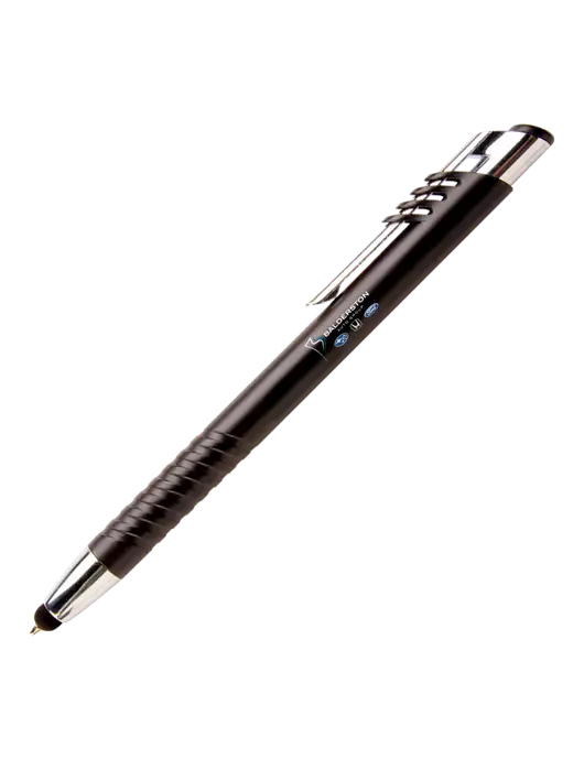 Schirhart Black Stylus Pen - Blue Ink w/Balderston Auto Group Logo