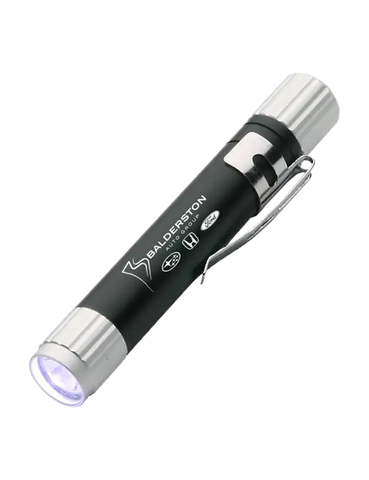 Black Aluminum LED Penlight w/Balderston Auto Group Logo