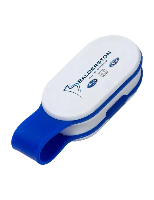 Magna Clip Blue Personal Safety Light w/Balderston Auto Group Logo