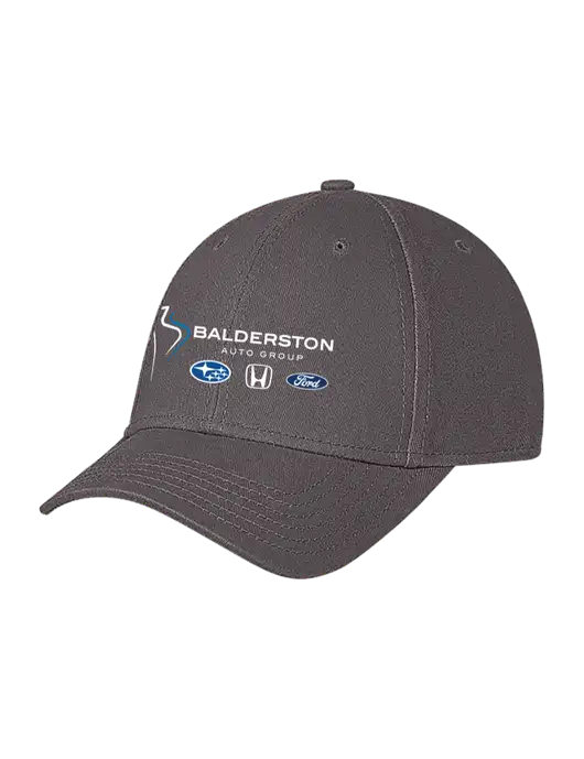 Medium Dark Grey Structured Soft Snap Closure Hook & Loop Cap w/Balderston Auto Group Logo