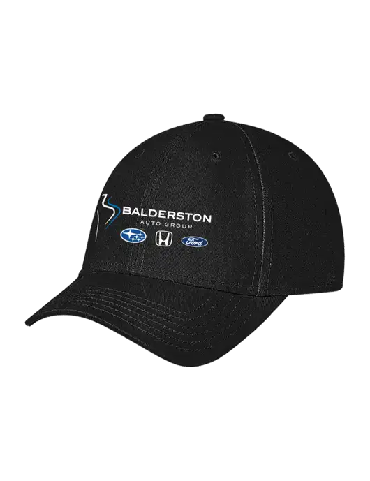 Black Structured Soft Snap Closure Hook & Loop Cap w/Balderston Auto Group Logo