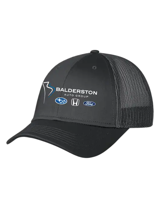 Charcoal Mesh Trucker Cap Snap Back w/Balderston Auto Group Logo