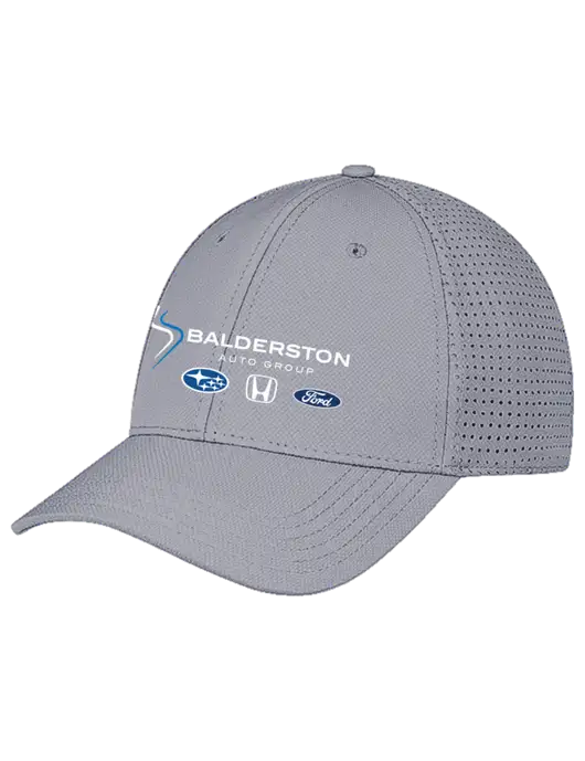 Grey Performance Stretchable Cap Hook & Loop w/Balderston Auto Group Logo